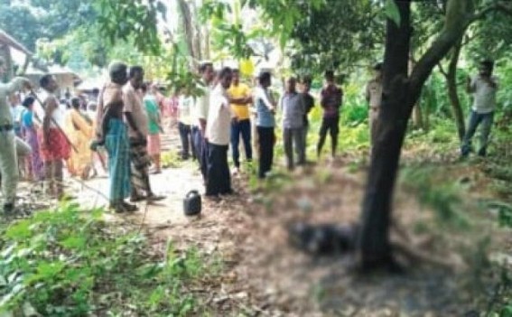 Tripura : 30 years old housewife hanged in tree, burnt alive by in-laws